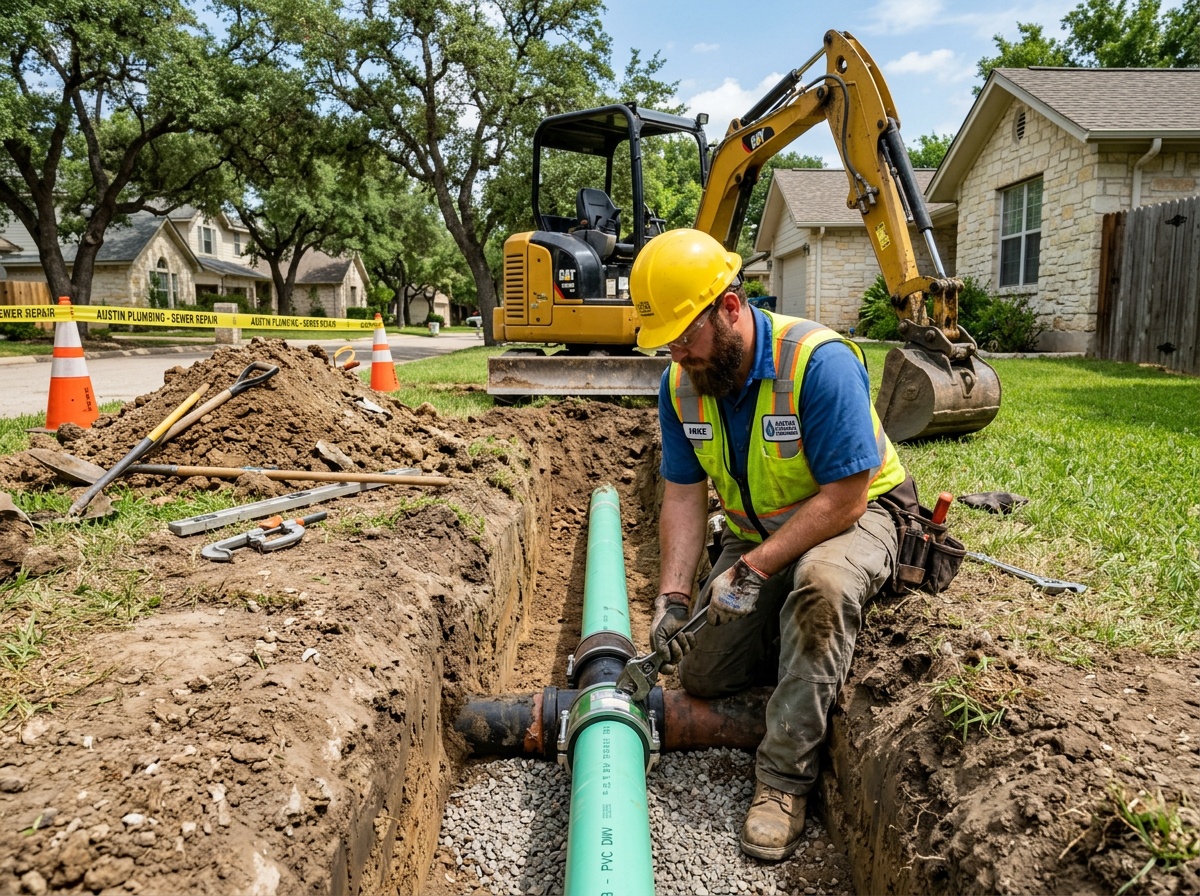 Sewer line repair and replacement